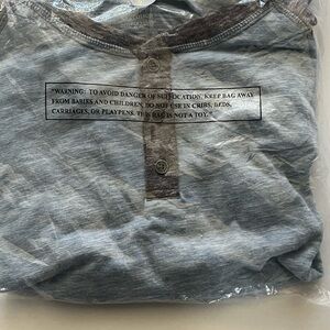 NWT Flag & Anthem Mens Blue / Grey T-Shirt XXL